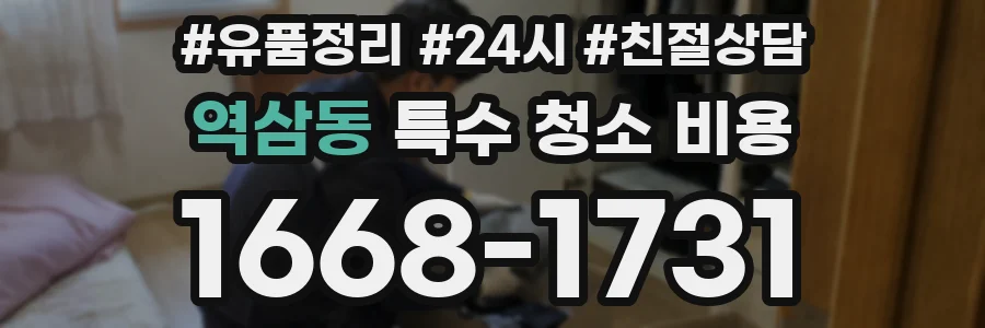 역삼동 특수 청소 비용