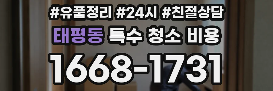 태평동 특수 청소 비용