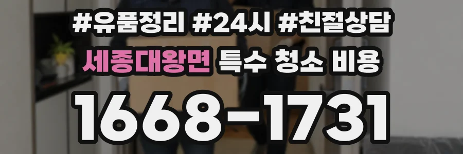 세종대왕면 특수 청소 비용