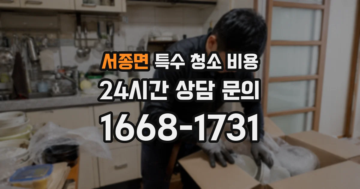 서종면 특수 청소 비용