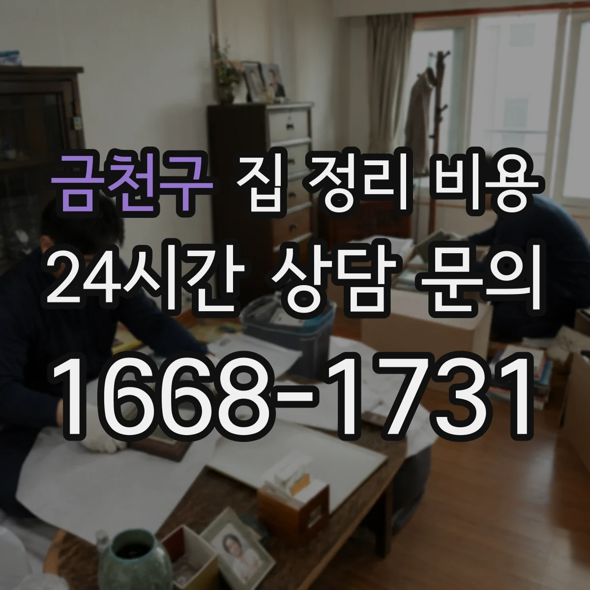 금천구 집 정리 비용