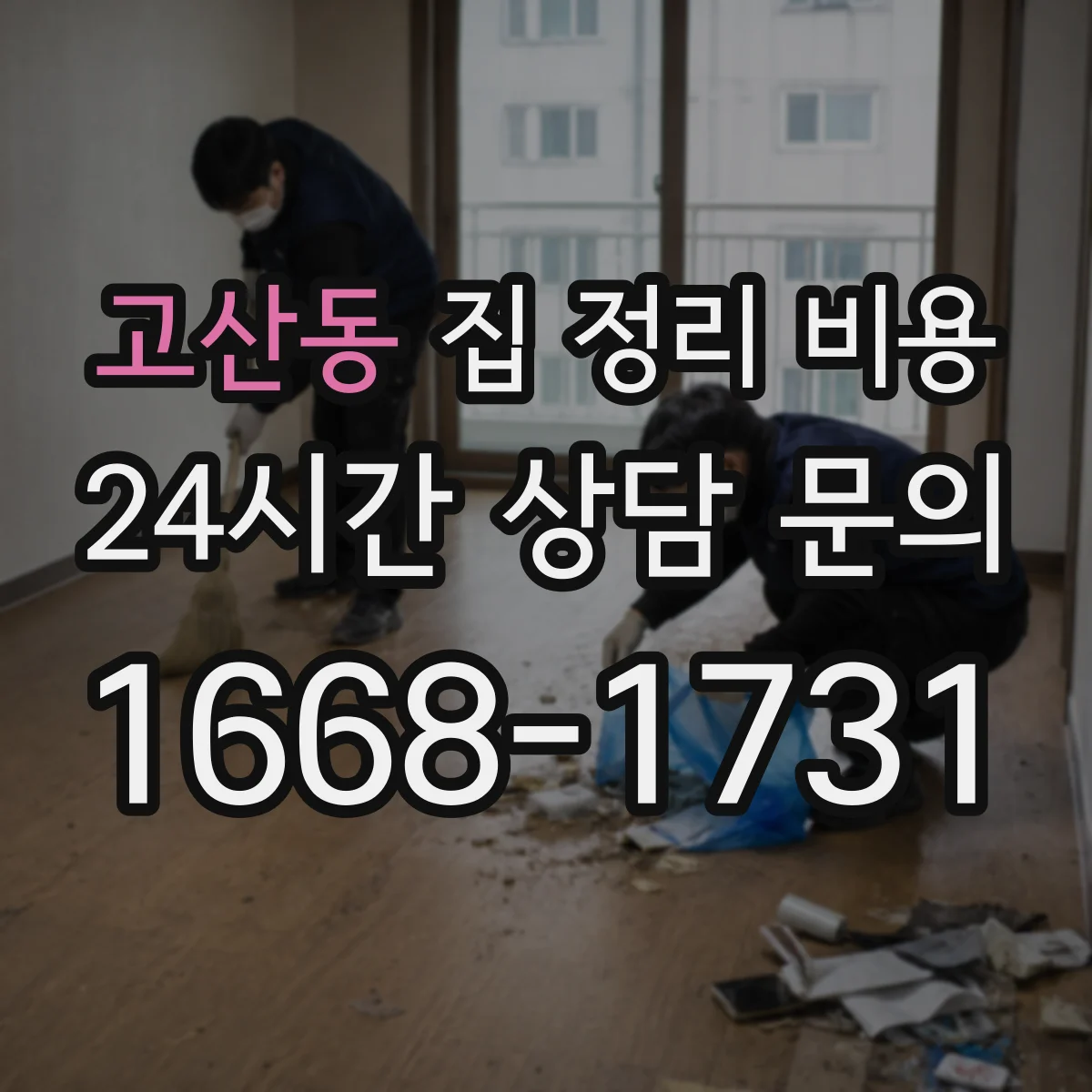 고산동 집 정리 비용