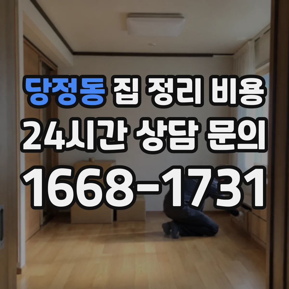 당정동 집 정리 비용