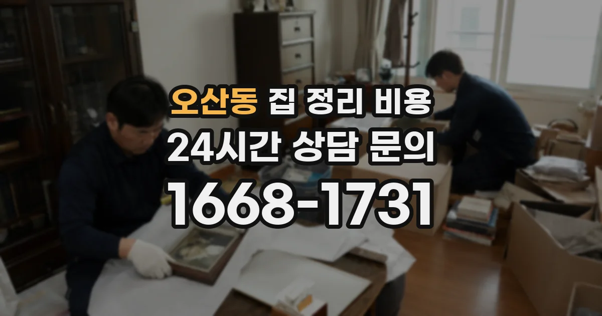 오산동 집 정리 비용