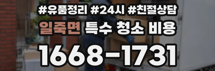 일죽면 특수 청소 비용