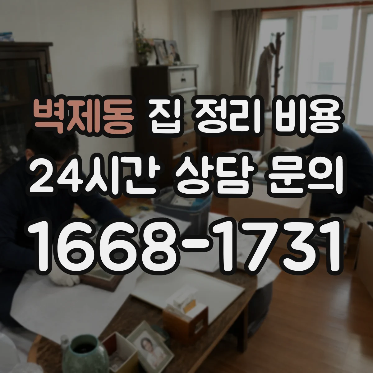 벽제동 집 정리 비용