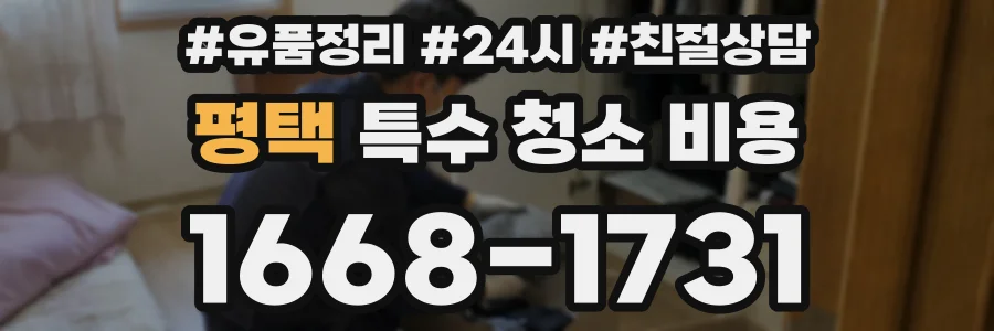 평택 특수 청소 비용