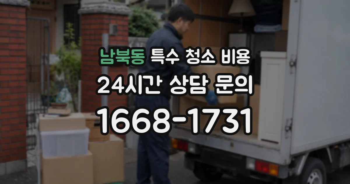 남북동 특수 청소 비용