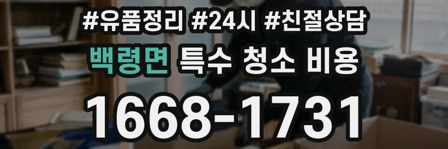 백령면 특수 청소 비용