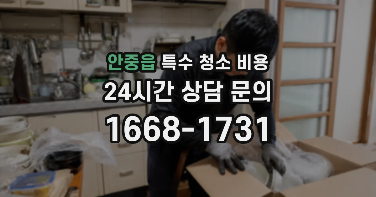 안중읍 특수 청소 비용