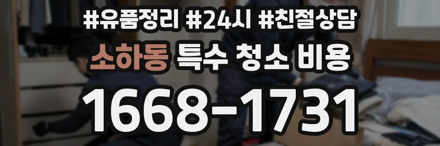 소하동 특수 청소 비용
