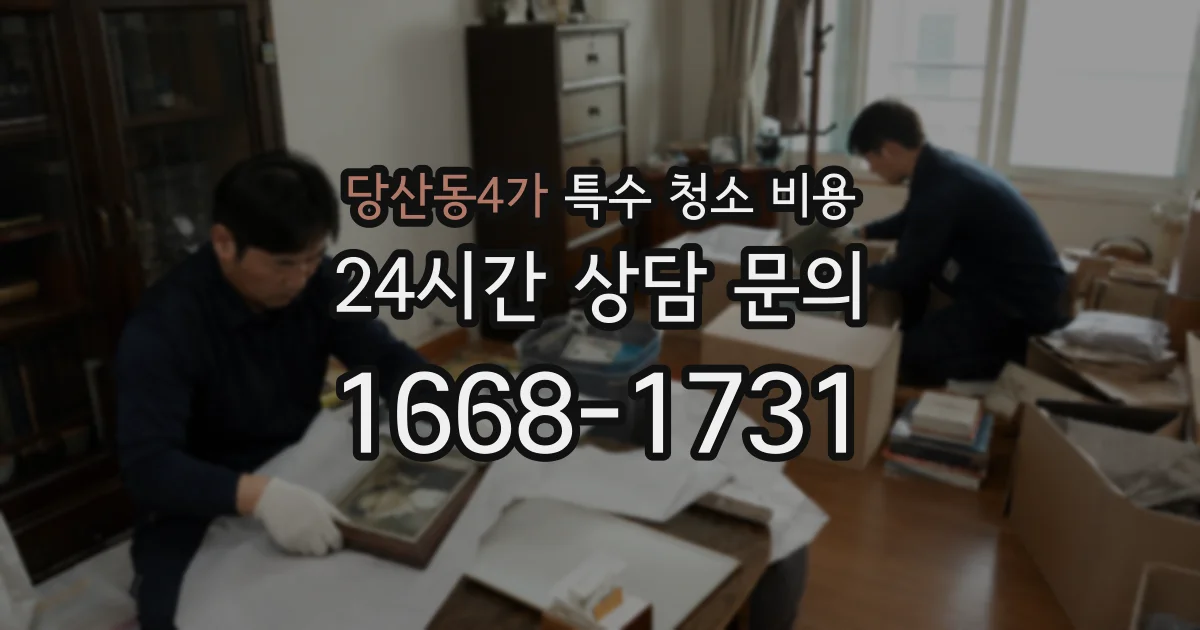 당산동4가 특수 청소 비용
