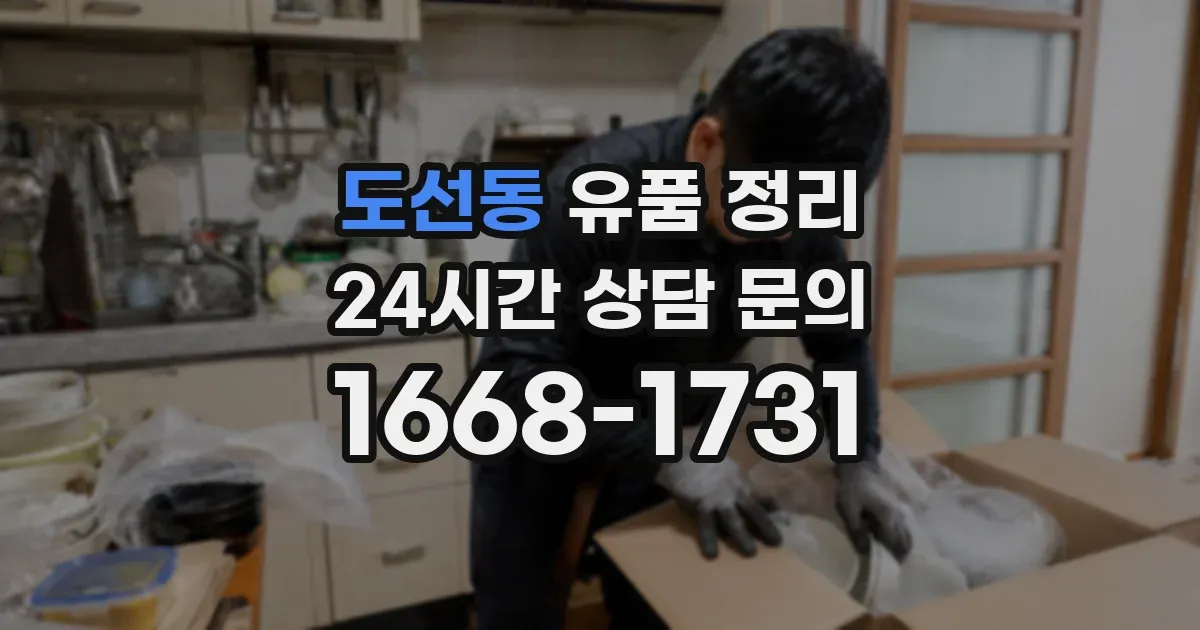 도선동 유품 정리
