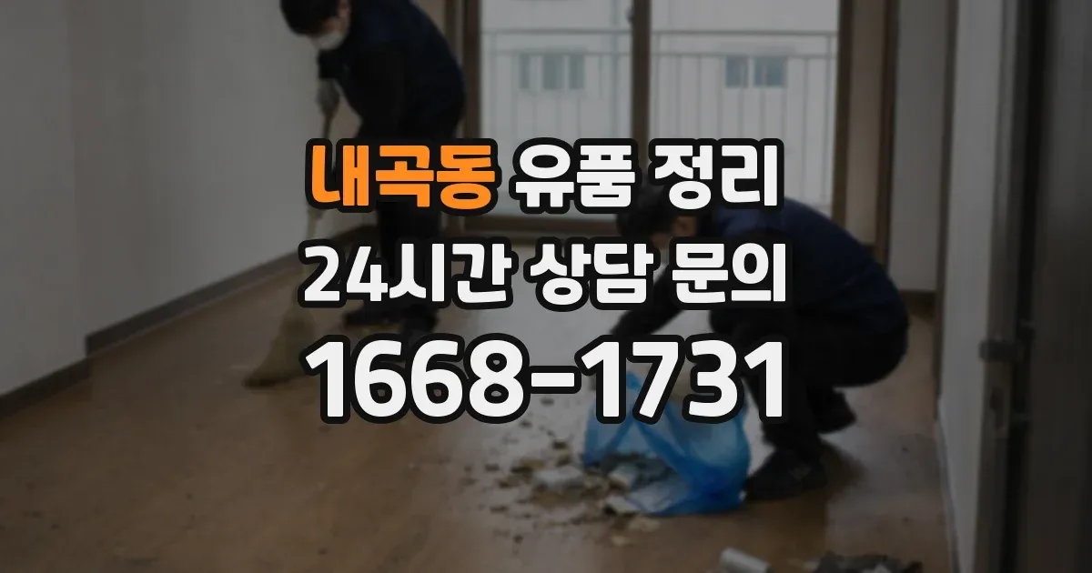 내곡동 유품 정리
