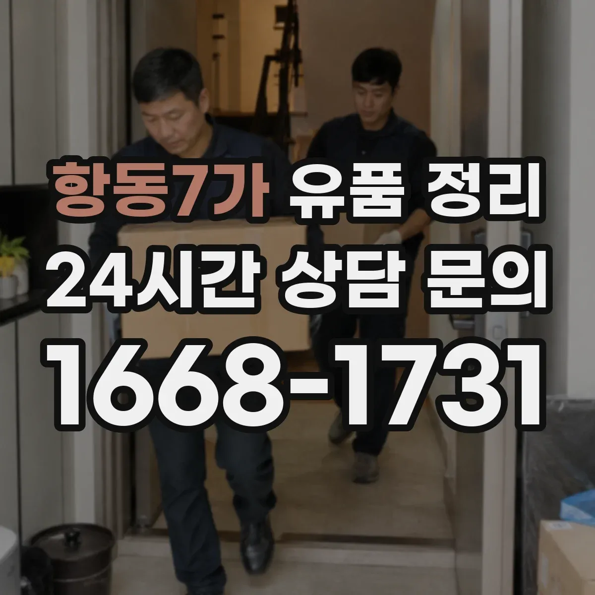 항동7가 유품 정리