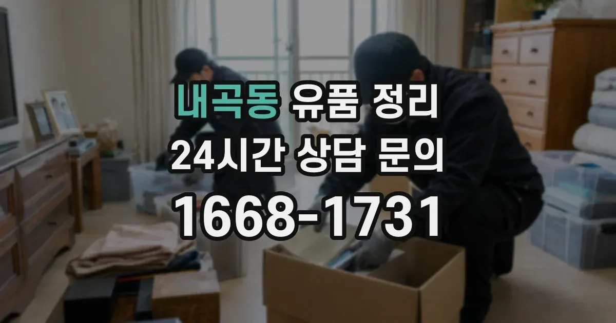 내곡동 유품 정리
