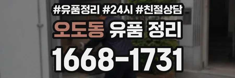 오도동 유품 정리