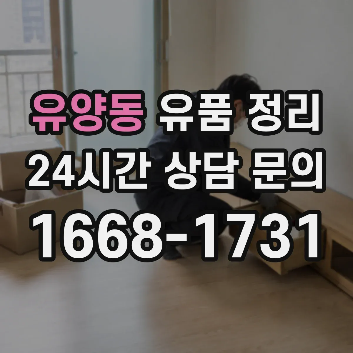유양동 유품 정리
