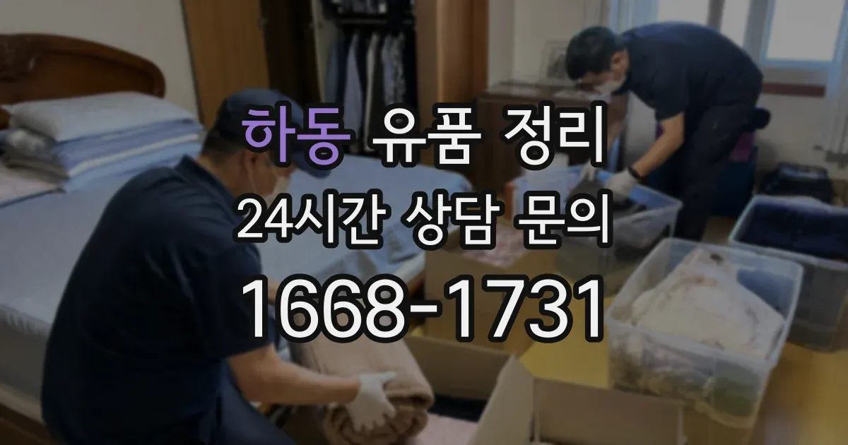 하동 유품 정리