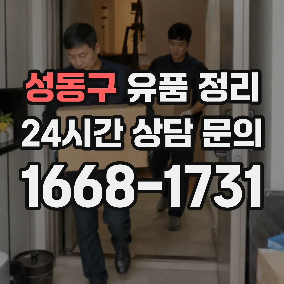 성동구 유품 정리
