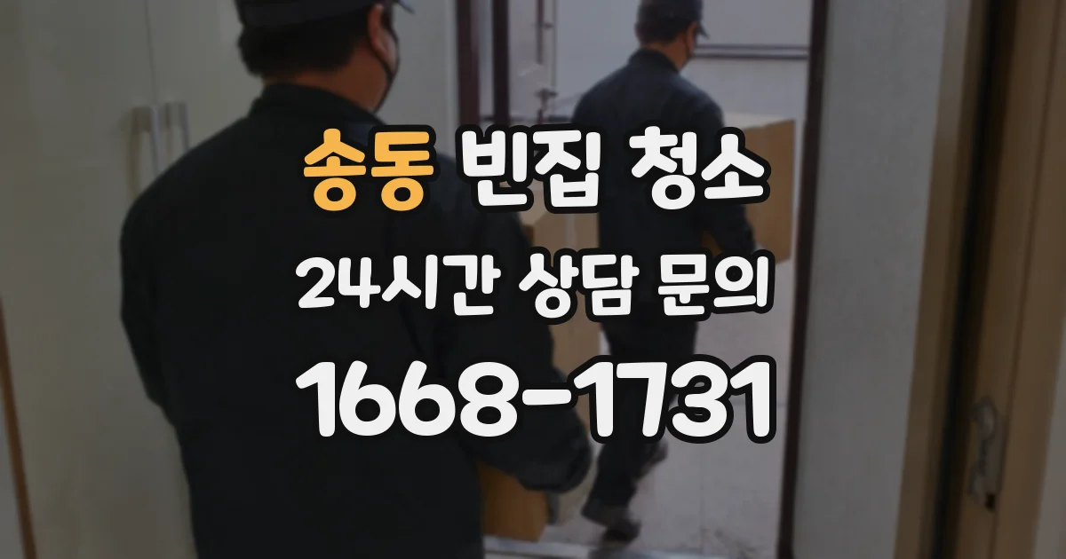 송동 빈집 청소