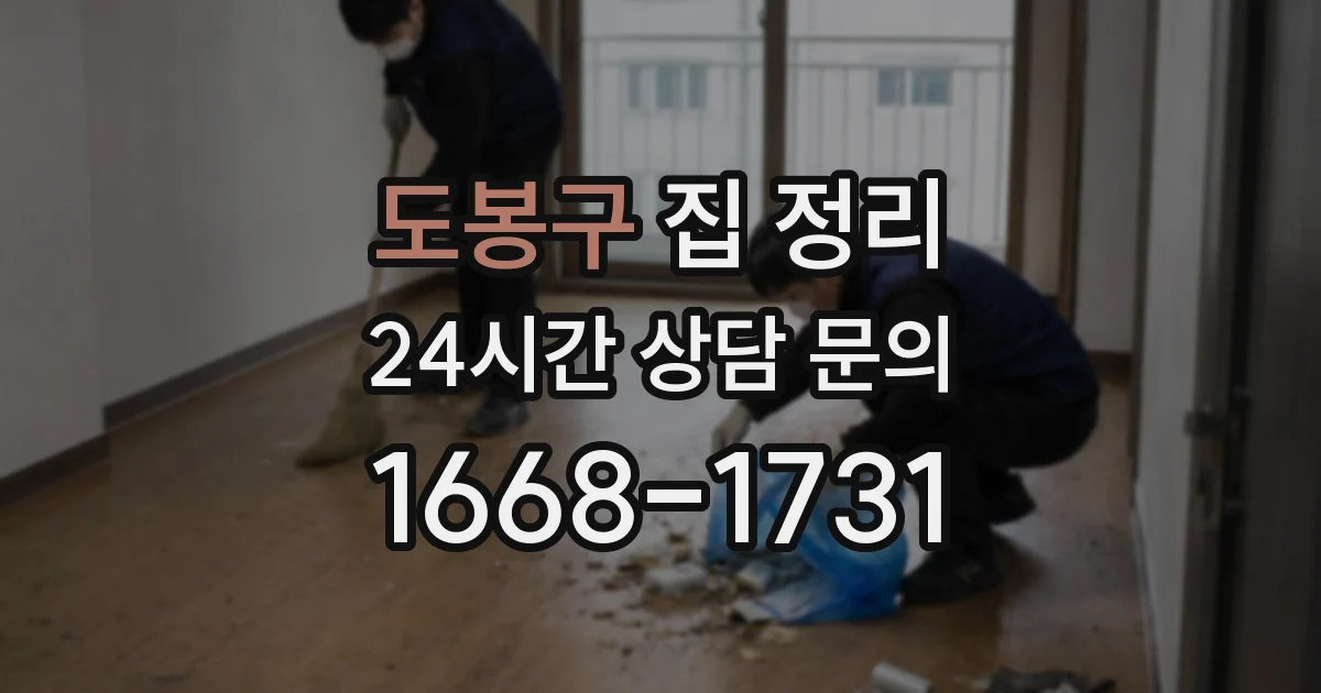 도봉구 집 정리