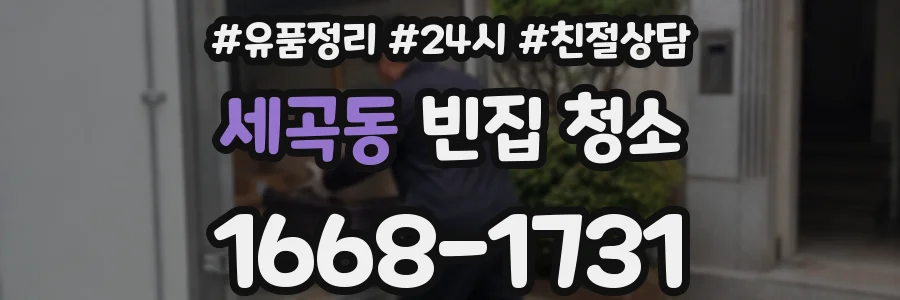 세곡동 빈집 청소