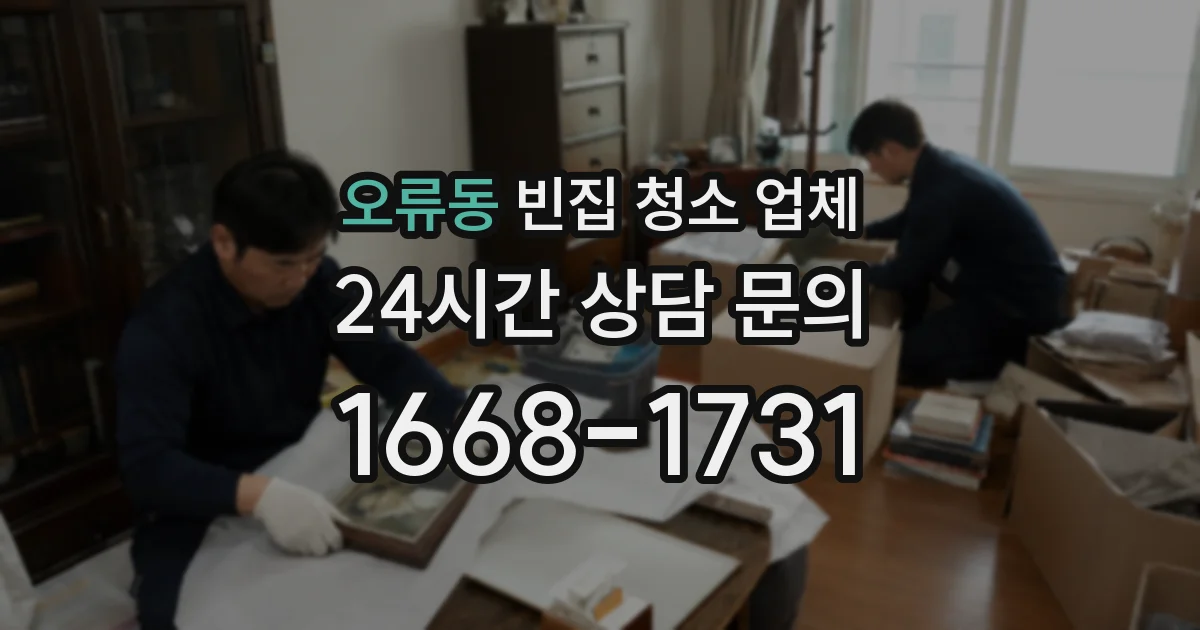 오류동 빈집 청소 업체