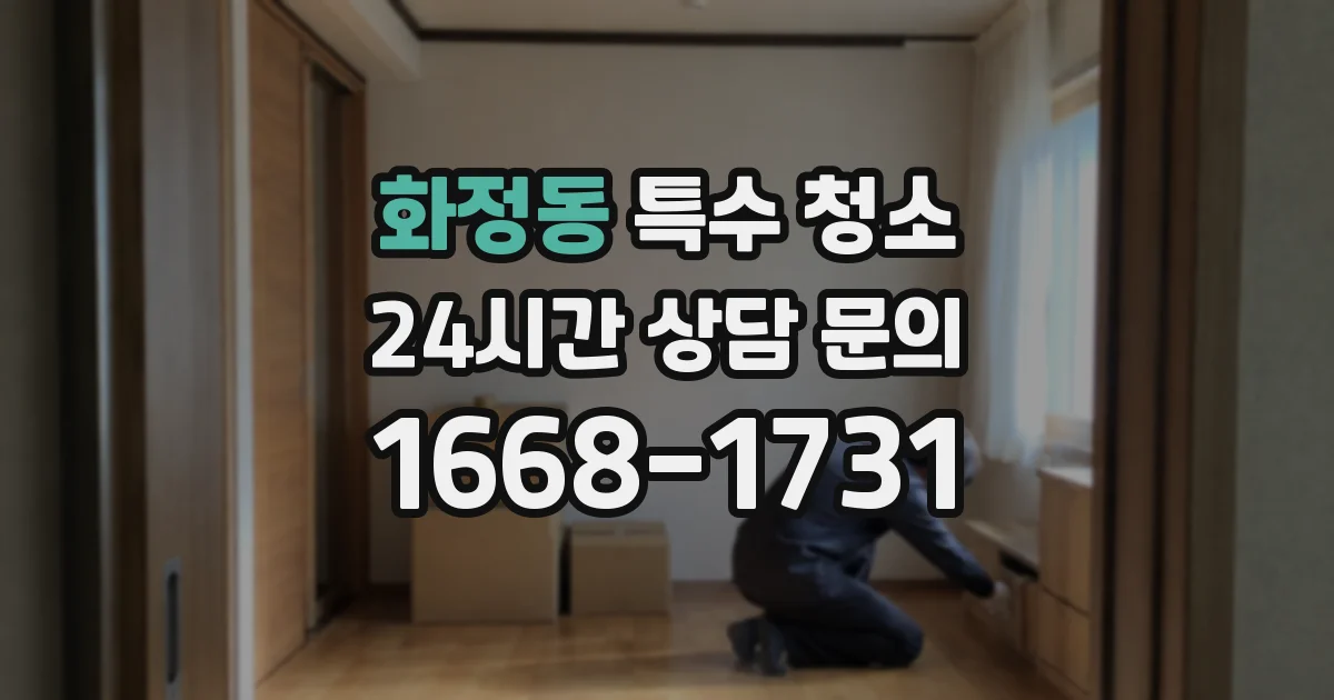 화정동 특수 청소