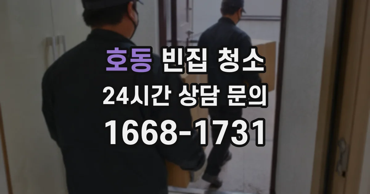 호동 빈집 청소