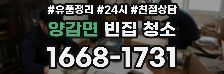 양감면 빈집 청소