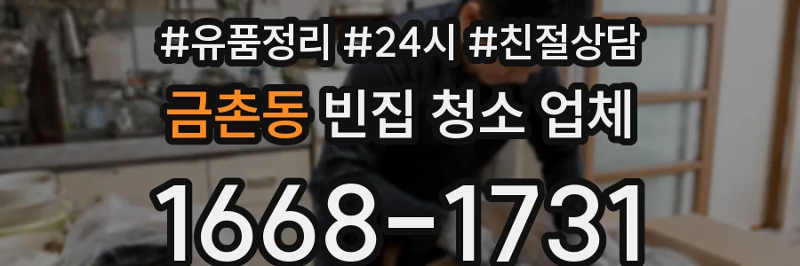 금촌동 빈집 청소 업체
