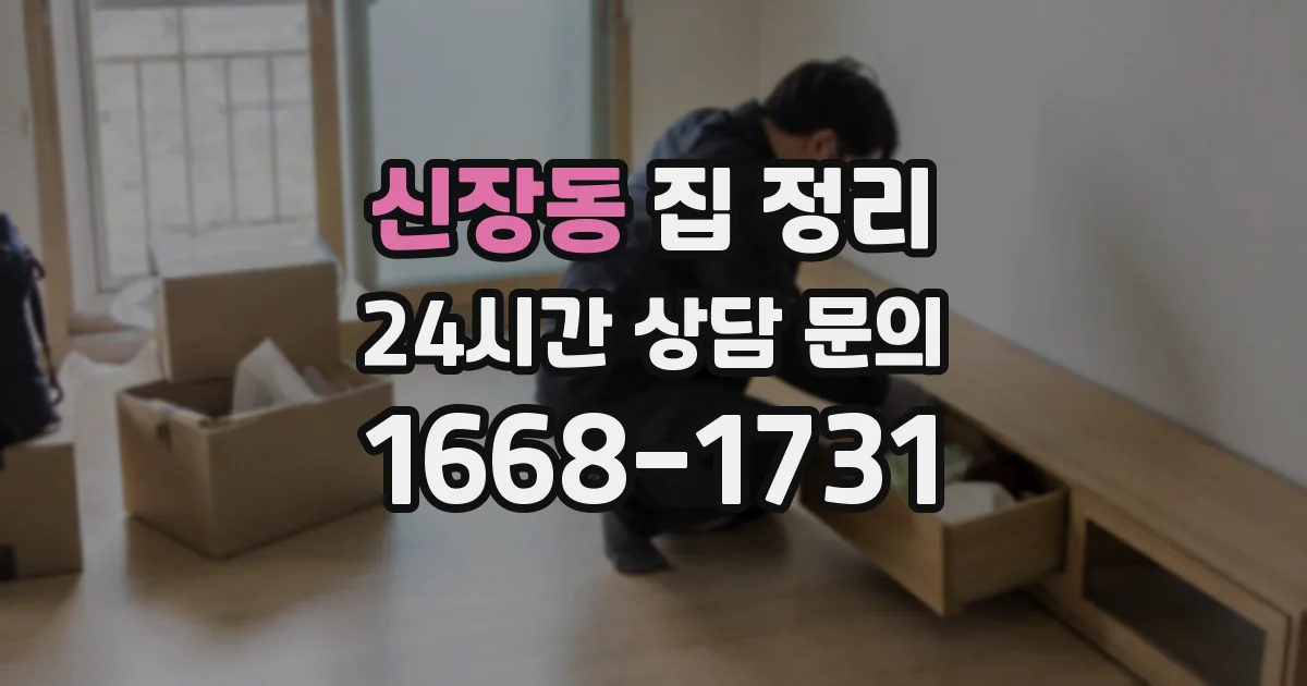신장동 집 정리