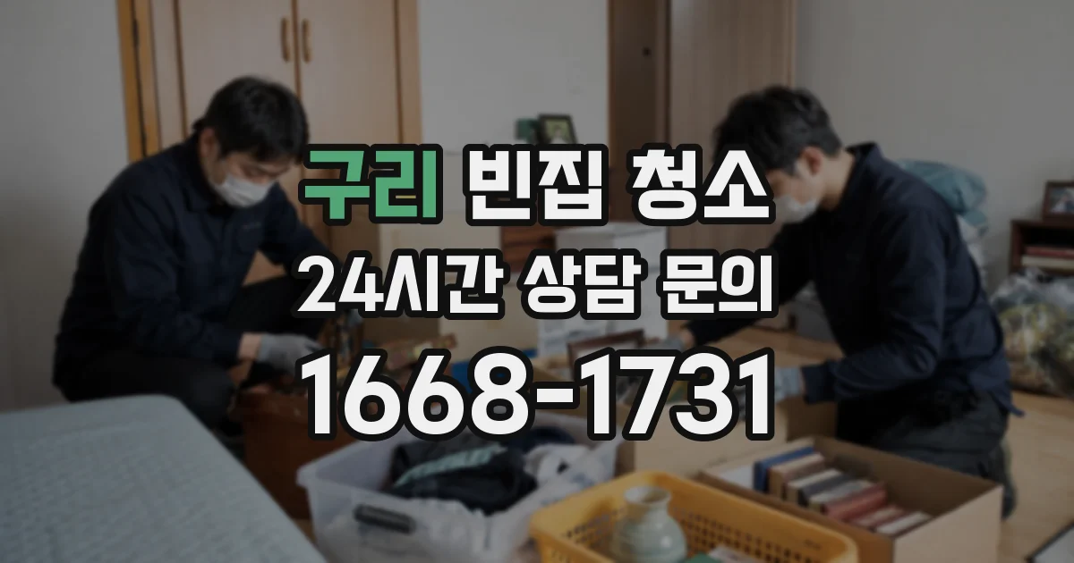 구리 빈집 청소