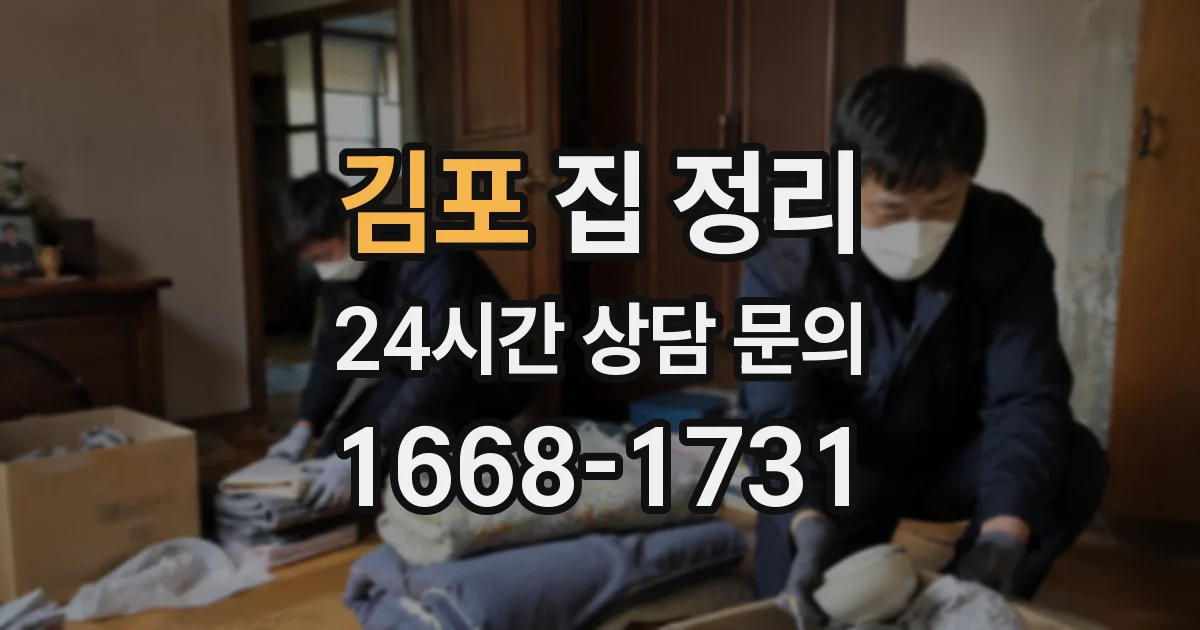 김포 집 정리