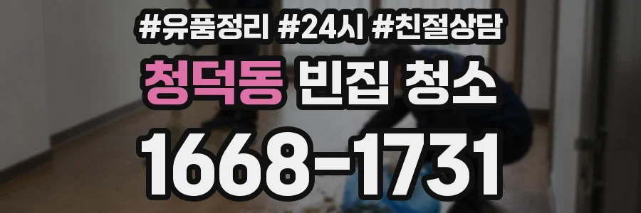 청덕동 빈집 청소