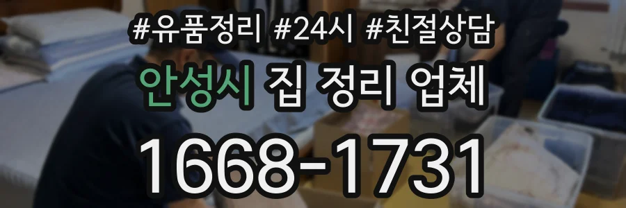 안성시 집 정리 업체