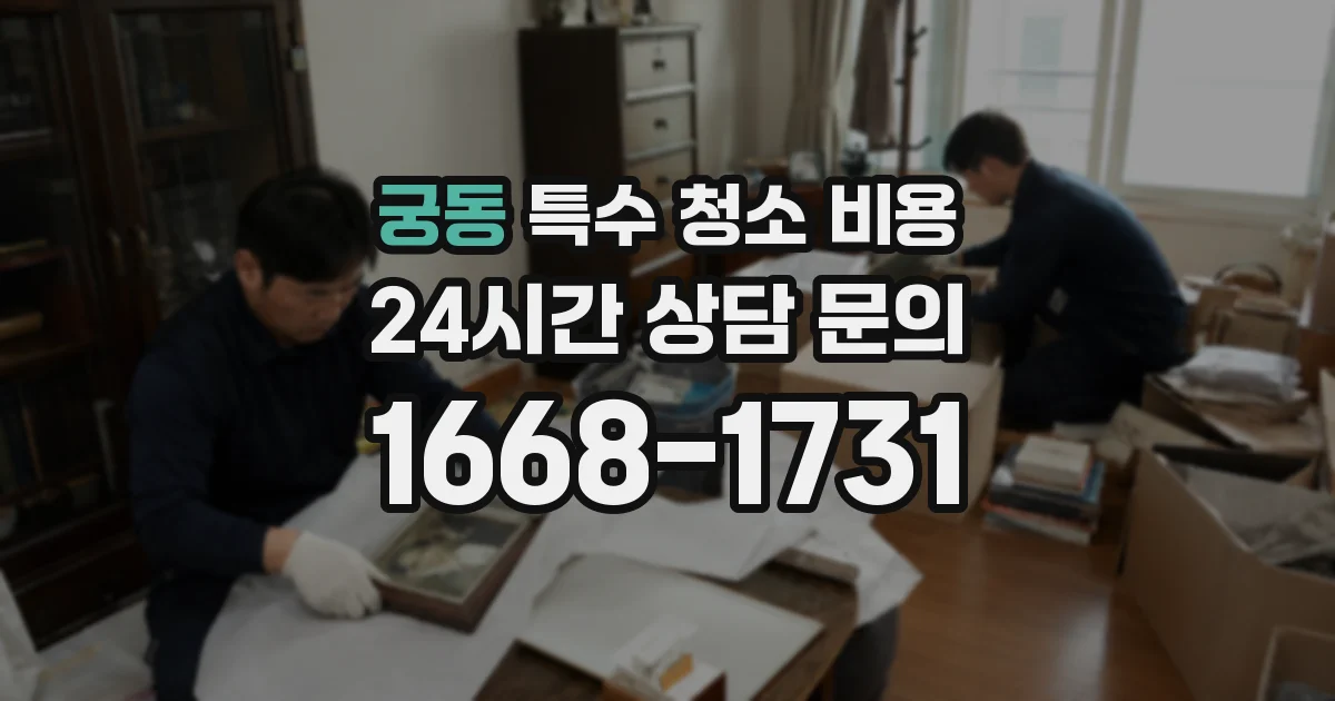 궁동 특수 청소 비용