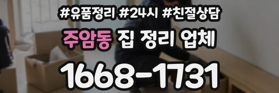 주암동 집 정리 업체