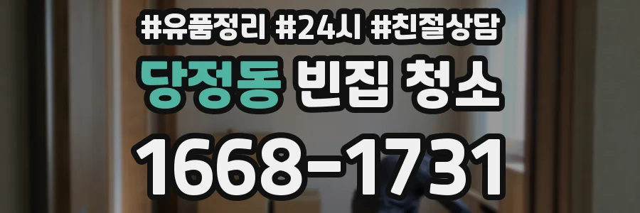 당정동 빈집 청소