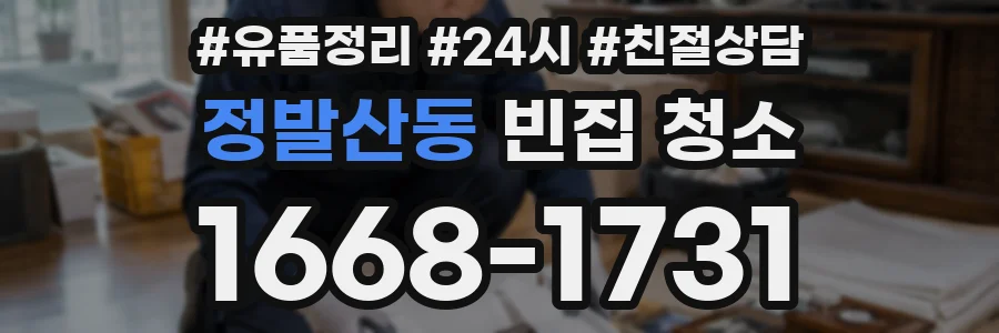 정발산동 빈집 청소