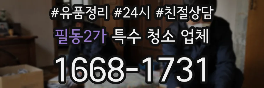 필동2가 특수 청소 업체