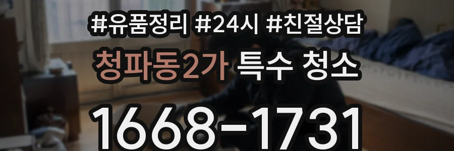청파동2가 특수 청소