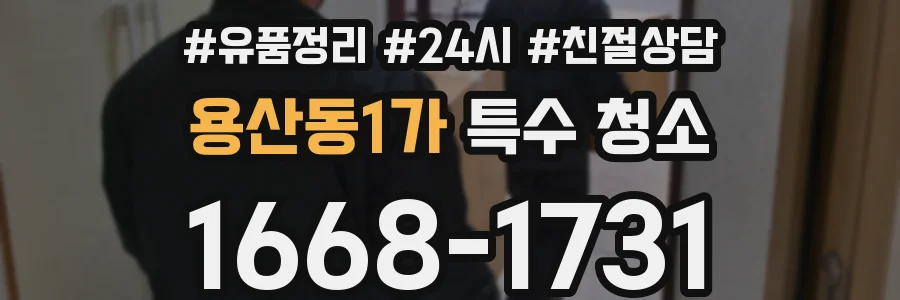 용산동1가 특수 청소