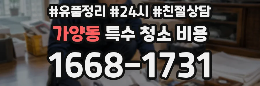 가양동 특수 청소 비용