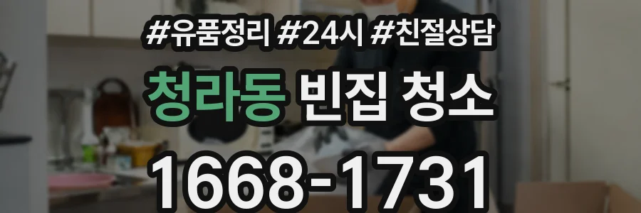 청라동 빈집 청소