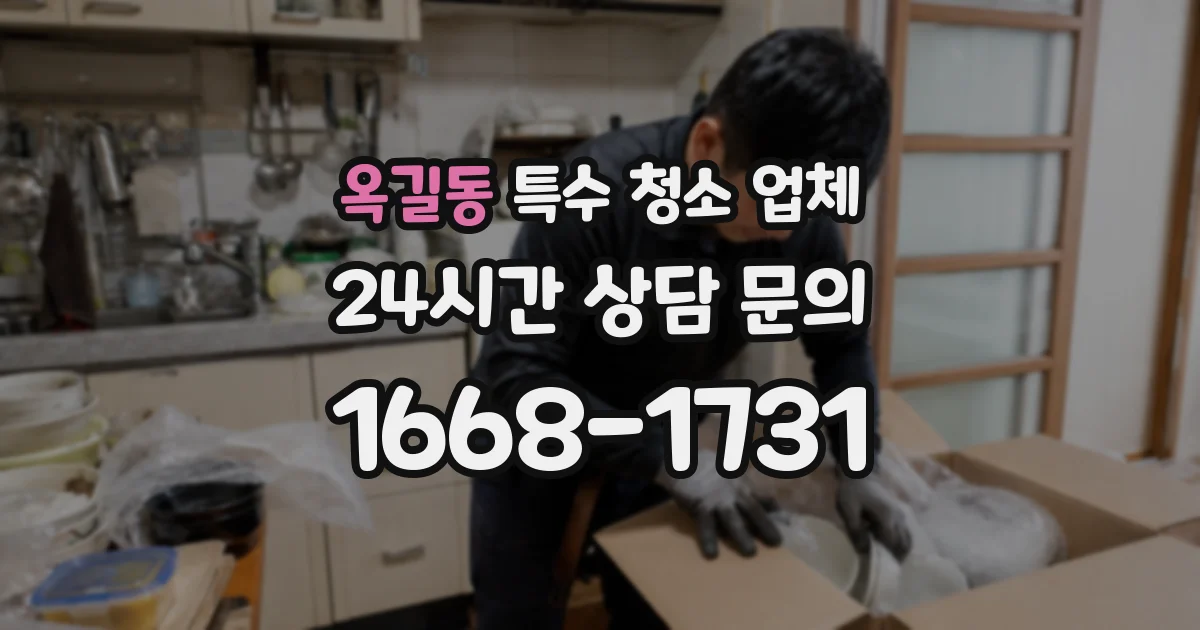 옥길동 특수 청소 업체