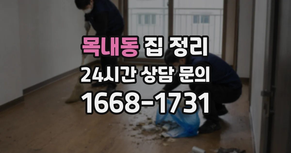 목내동 집 정리