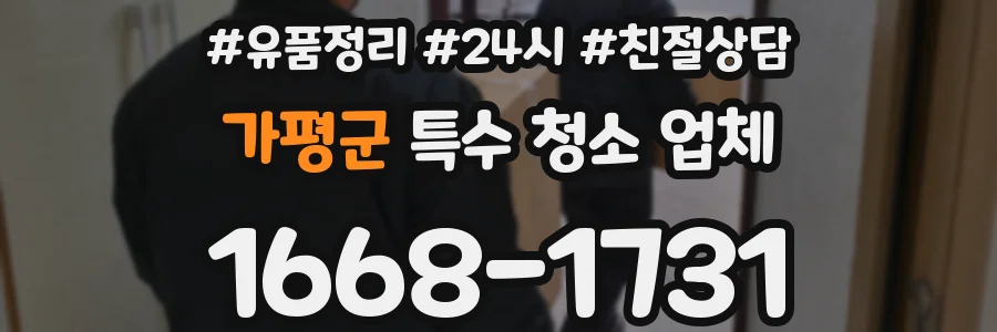 가평군 특수 청소 업체
