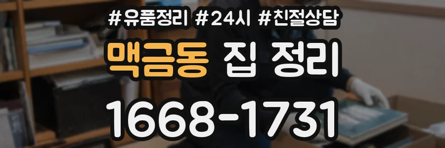 맥금동 집 정리